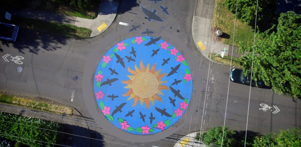 July 31st South Tabor Street Painting Update – Get Involved, Add Your Family Handprints, T-Shirts Available!