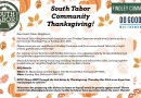 South Tabor Community Thanksgiving                          (November 26 from 3-5pm)